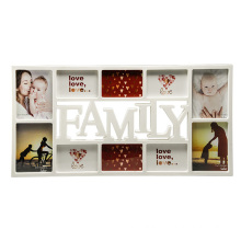 Custom White Black Plastic collage wall hanging Family/Memories/Friends picture photo frames